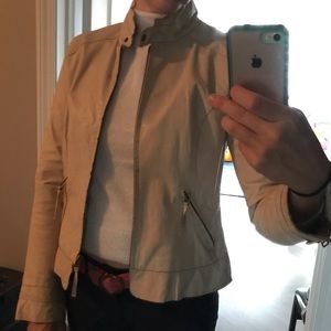 Cream BB Dakota Leather Jacket